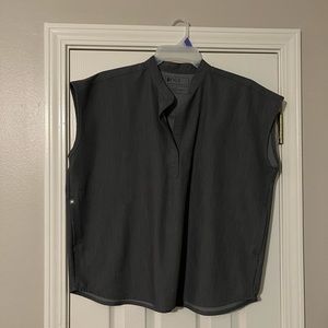 Figs Rafaela top in Graphite, Large